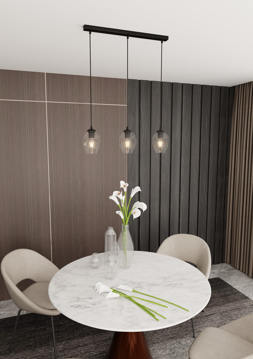 Hanglamp Flimmesta Zwart Ø14 cm - Afbeelding 3