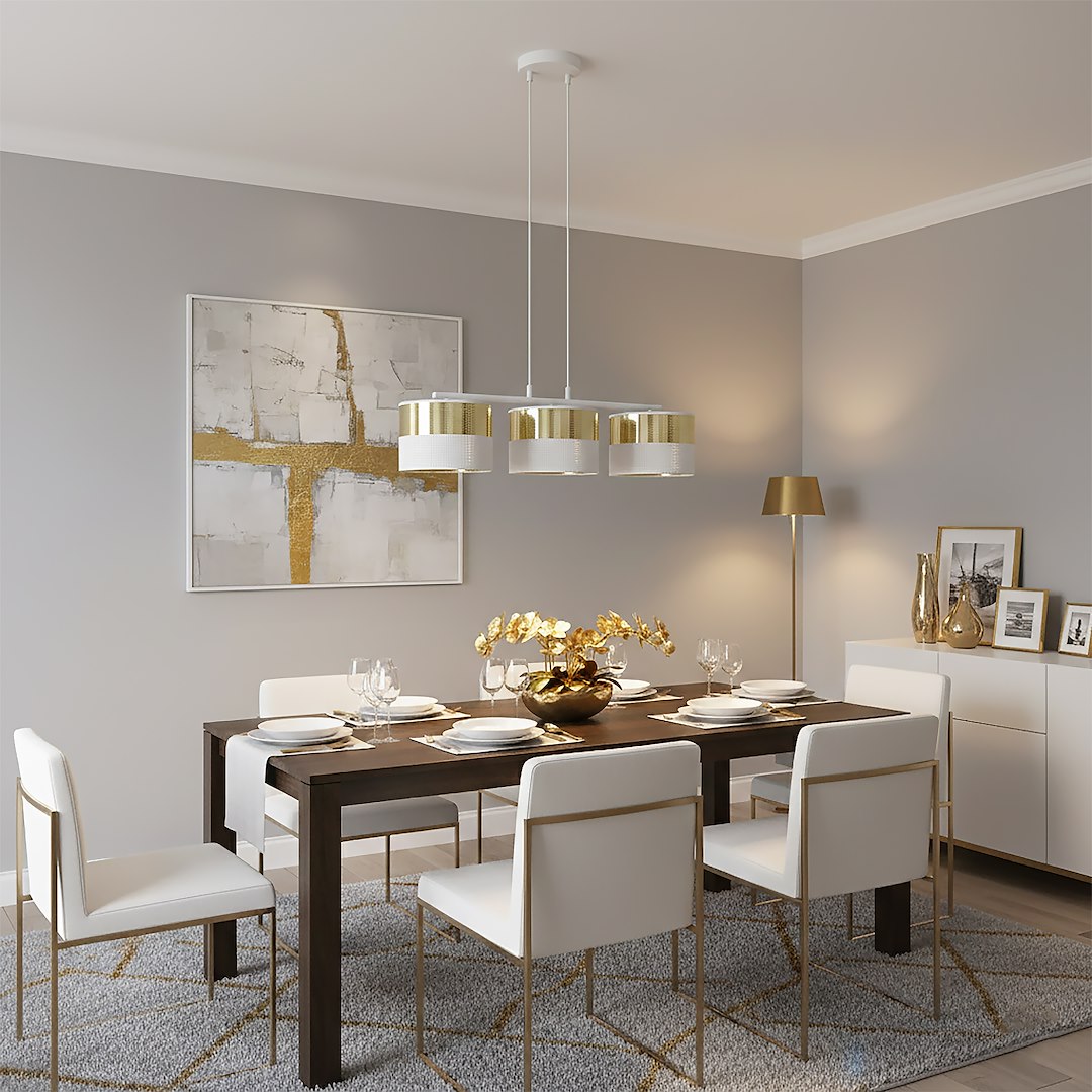 Hanglamp Traarnond Wit Ø20 cm - Afbeelding 3