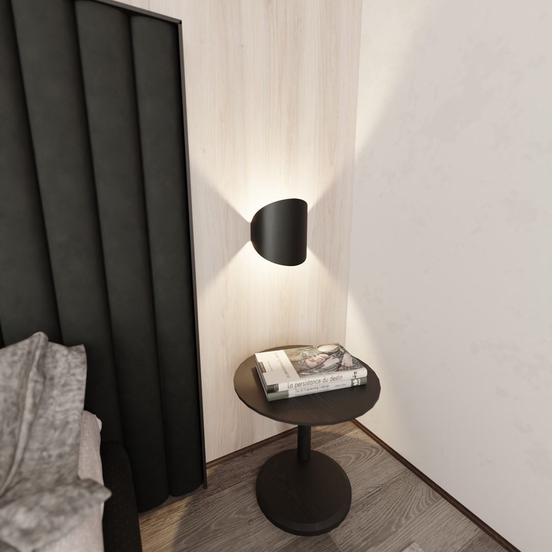 Wandlamp Zonnak Zwart - Afbeelding 3