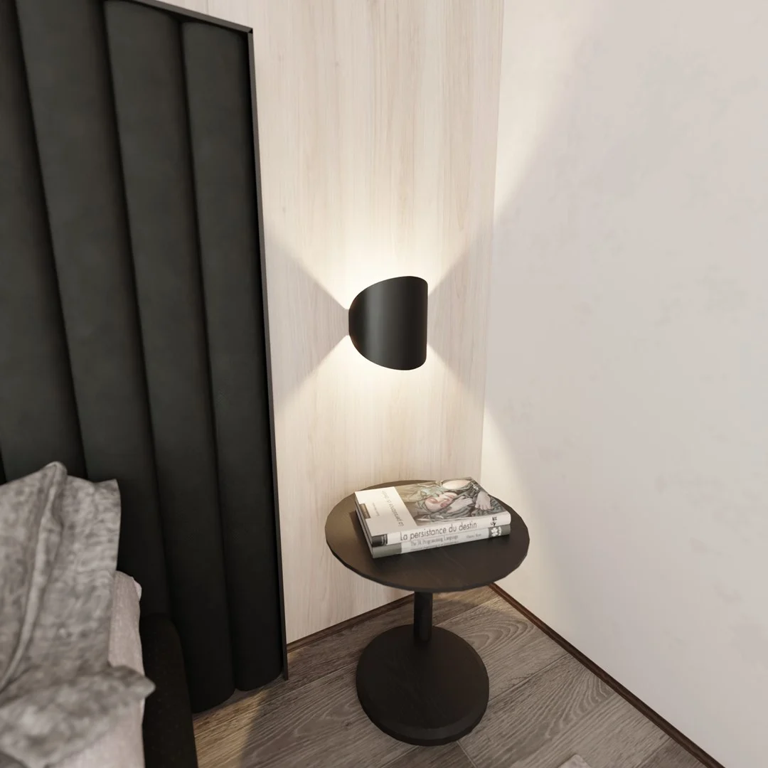 Wandlamp Zonnak Zwart - Afbeelding 3