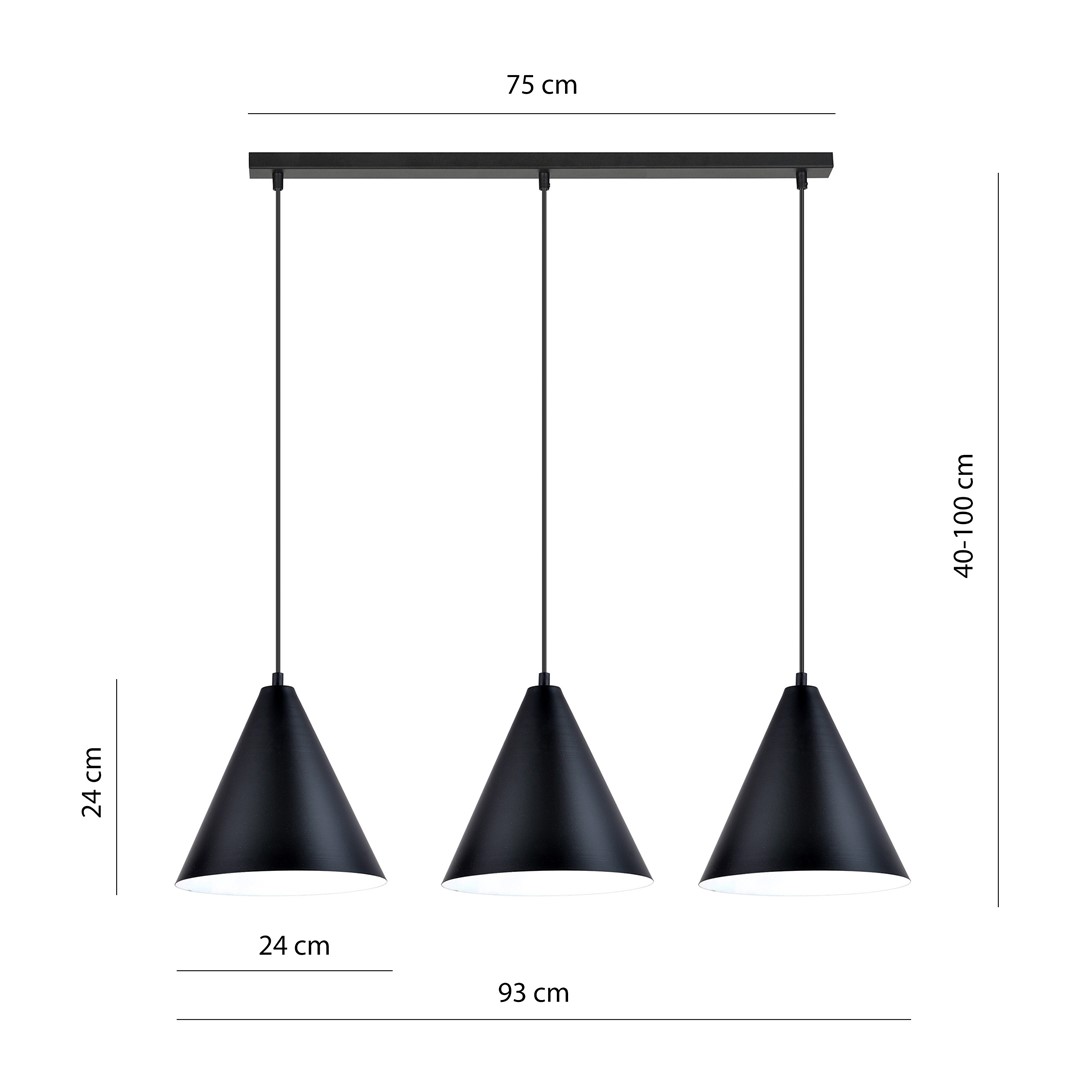 Hanglamp Vuden Zwart Ø23,5 cm - Afbeelding 3