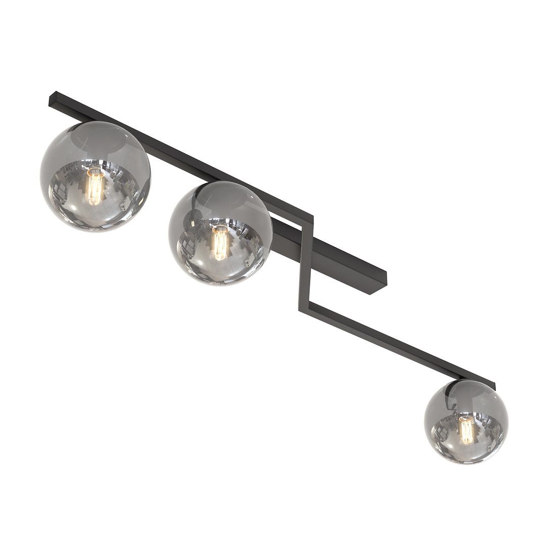 Plafondlamp Cirura Zwart Ø14 cm - Afbeelding 3