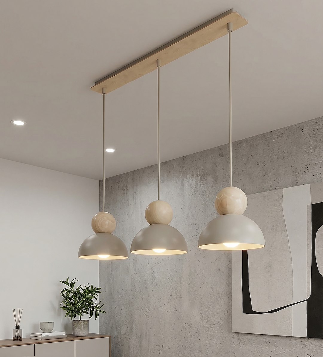 Hanglamp Flonter Beige - Afbeelding 3