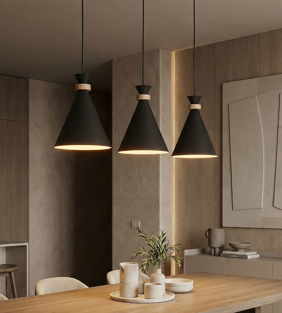 Hanglamp Ponik Zwart - Afbeelding 3