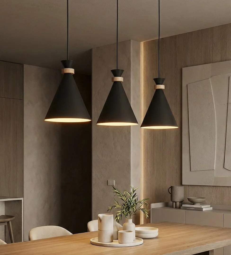 Hanglamp Ponik Zwart - Afbeelding 3