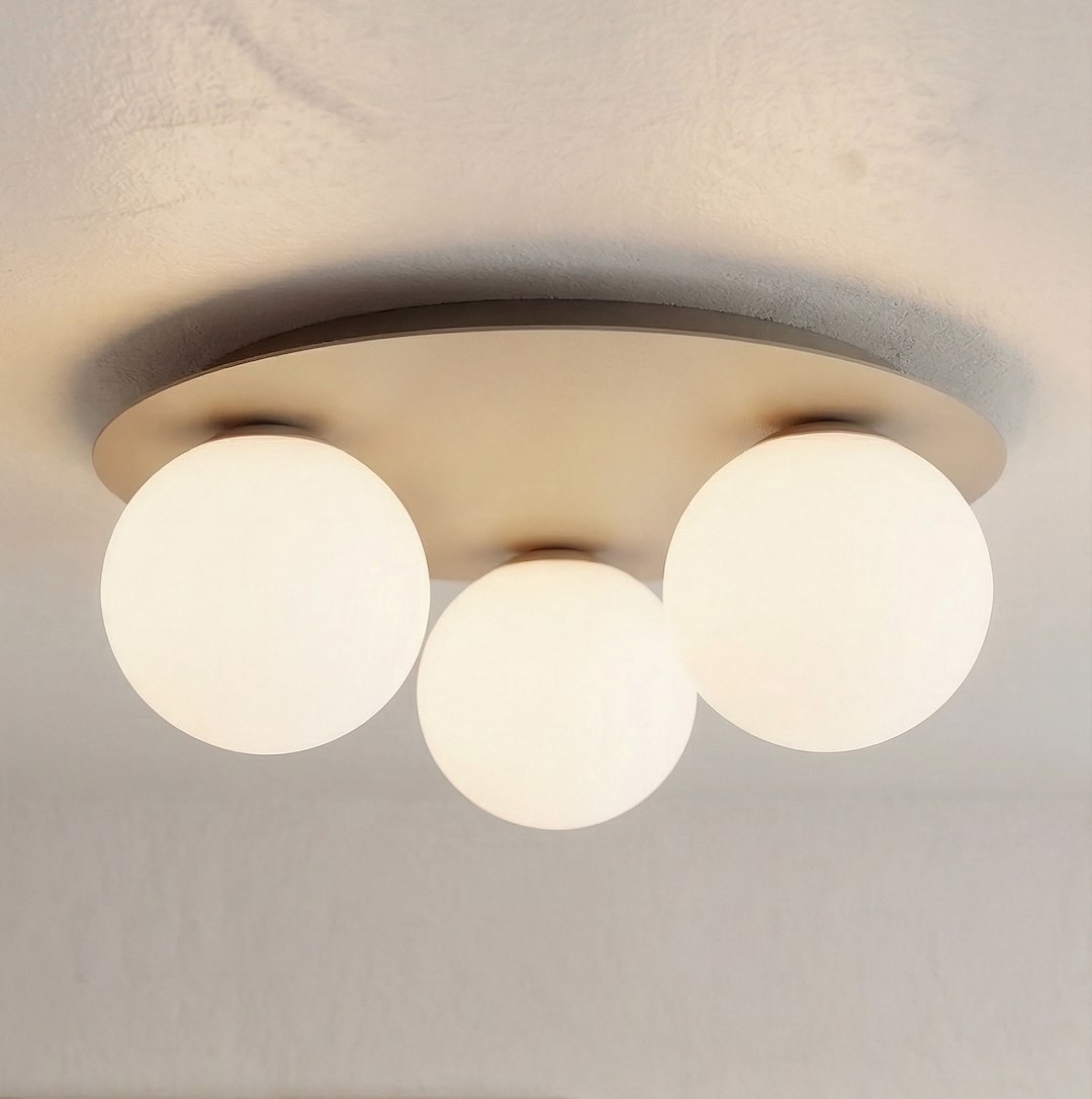 Plafondlamp Dure Beige Ø14 cm - Afbeelding 3