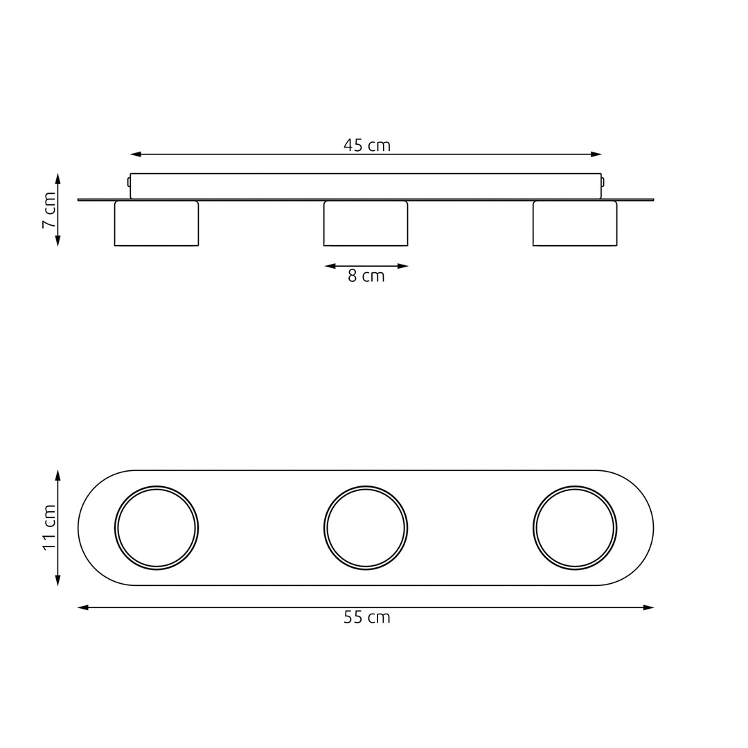 Plafondlamp Maullonte Zwart - Afbeelding 3