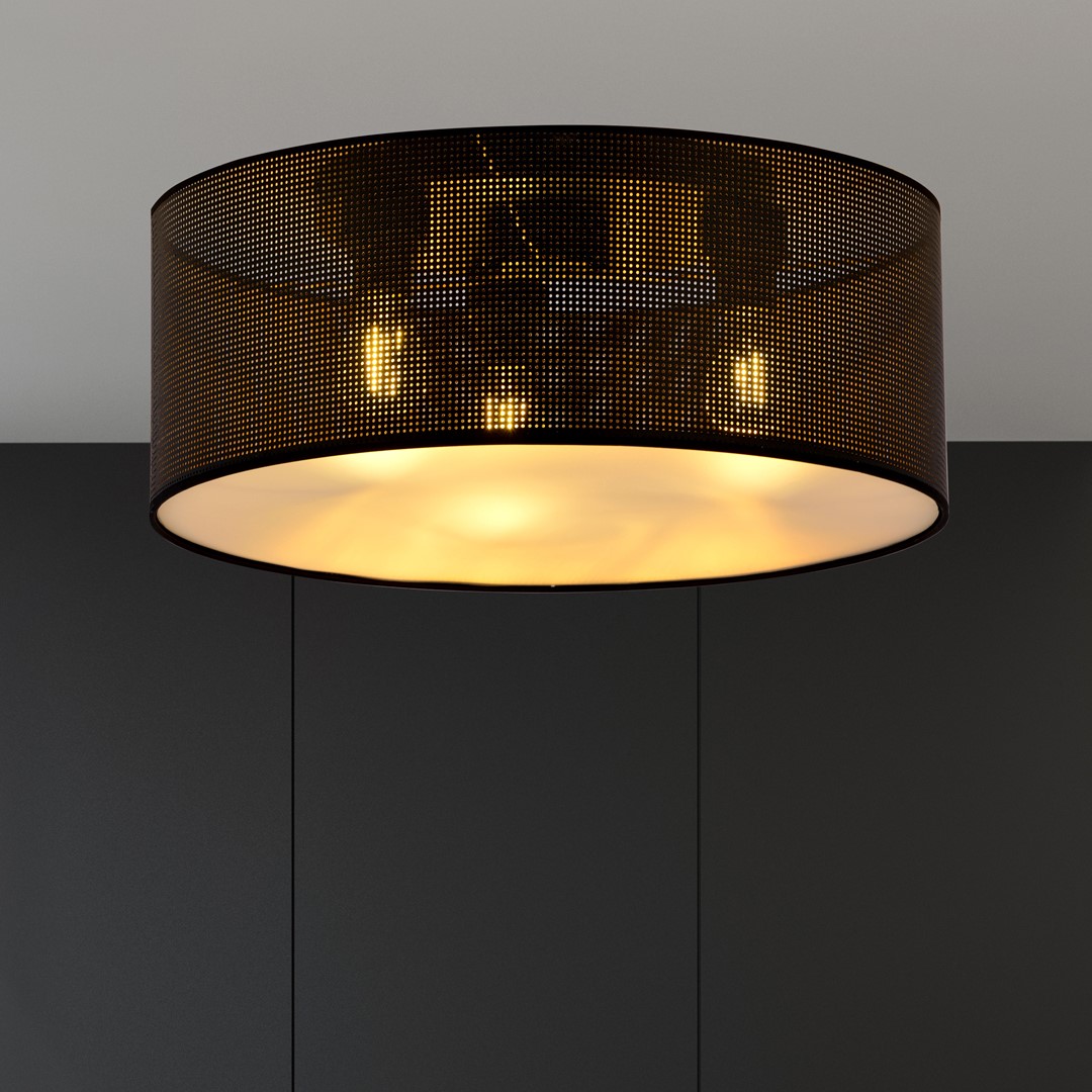 Plafondlamp Veillol Zwart Ø50 cm - Afbeelding 3