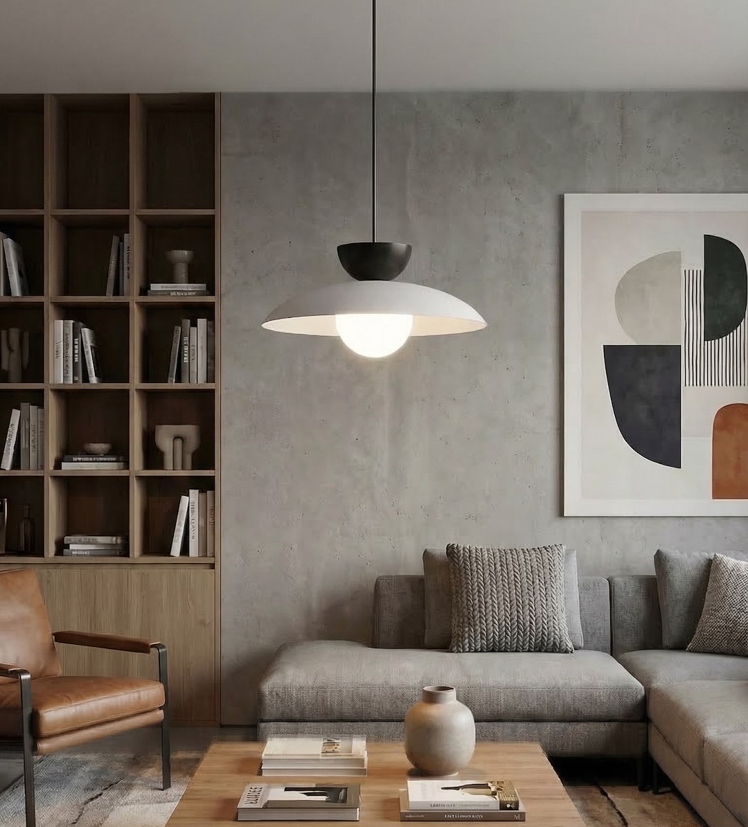 Hanglamp Lardia Grijs Ø10 cm - Afbeelding 4