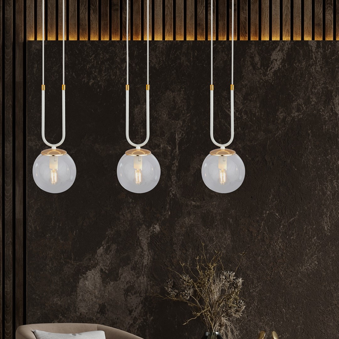 Hanglamp Poosan Wit Ø14 cm - Afbeelding 4