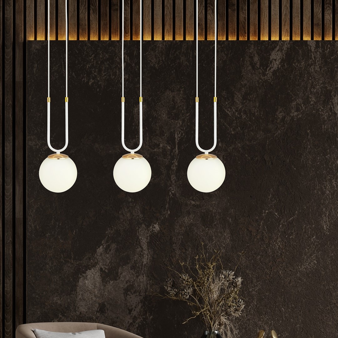 Hanglamp Sermura Wit Ø15 cm - Afbeelding 4