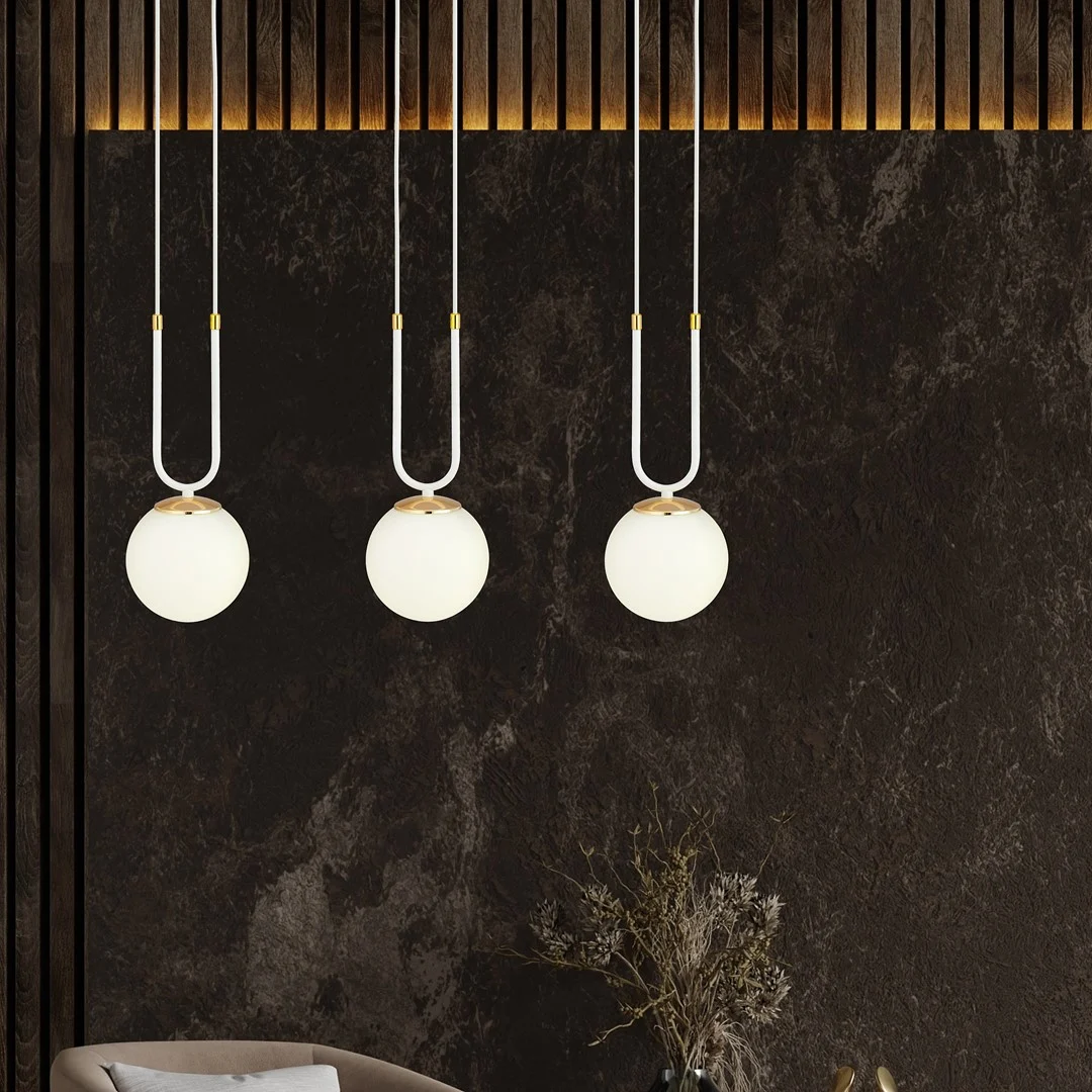 Hanglamp Sermura Wit Ø15 cm - Afbeelding 4