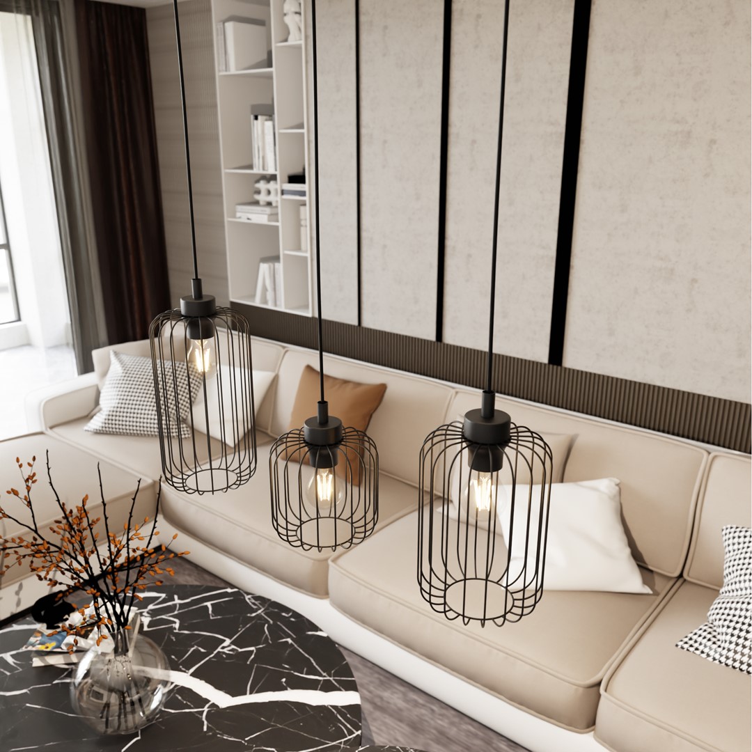 Hanglamp Zaunos Zwart Ø16 cm - Afbeelding 4