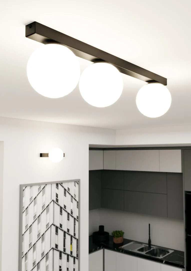 Plafondlamp Saarnum Zwart Ø15 cm - Afbeelding 4