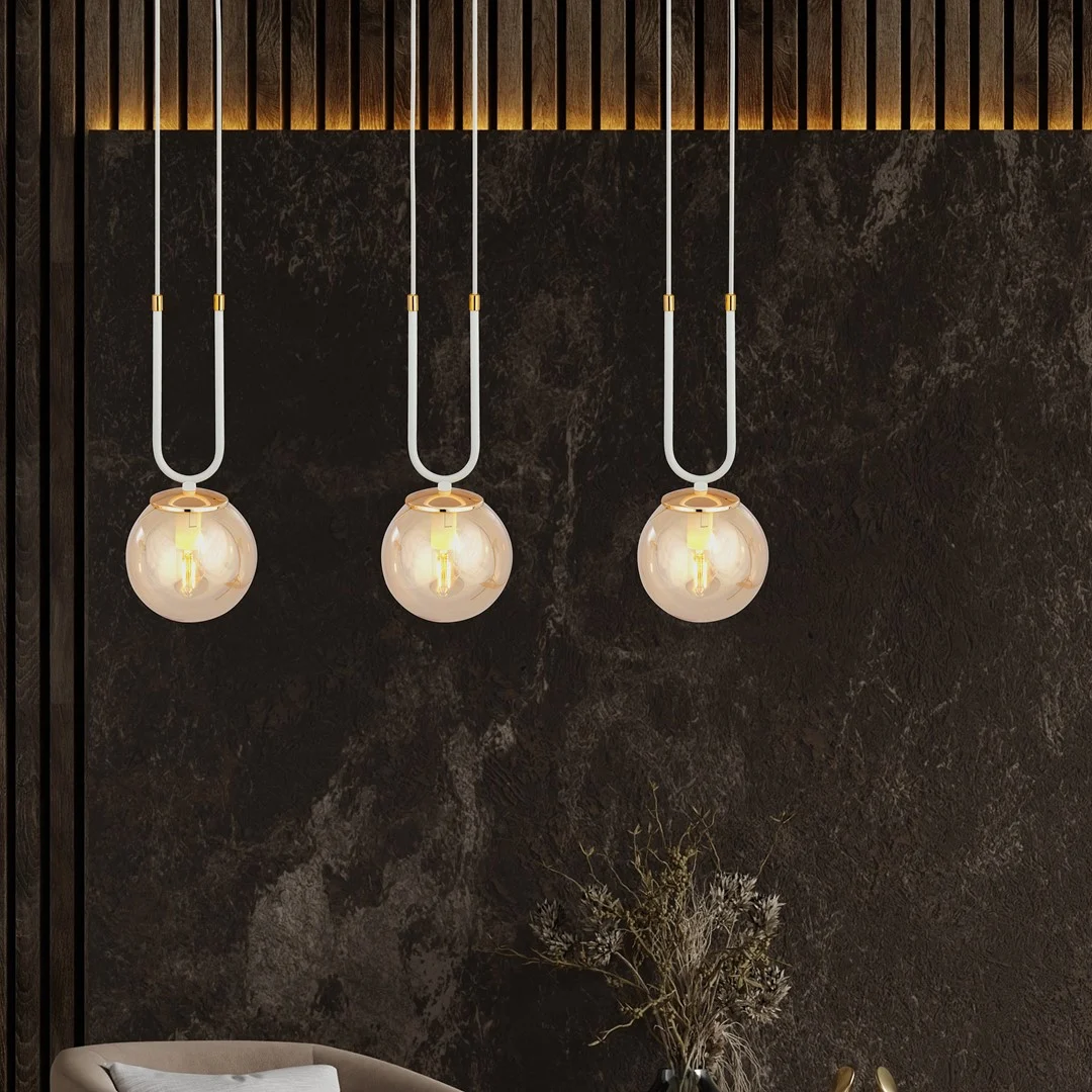 Hanglamp Baardund Wit Ø14 cm - Afbeelding 4