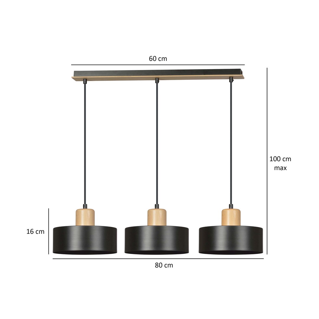 Hanglamp Sloodano Zwart - Afbeelding 4
