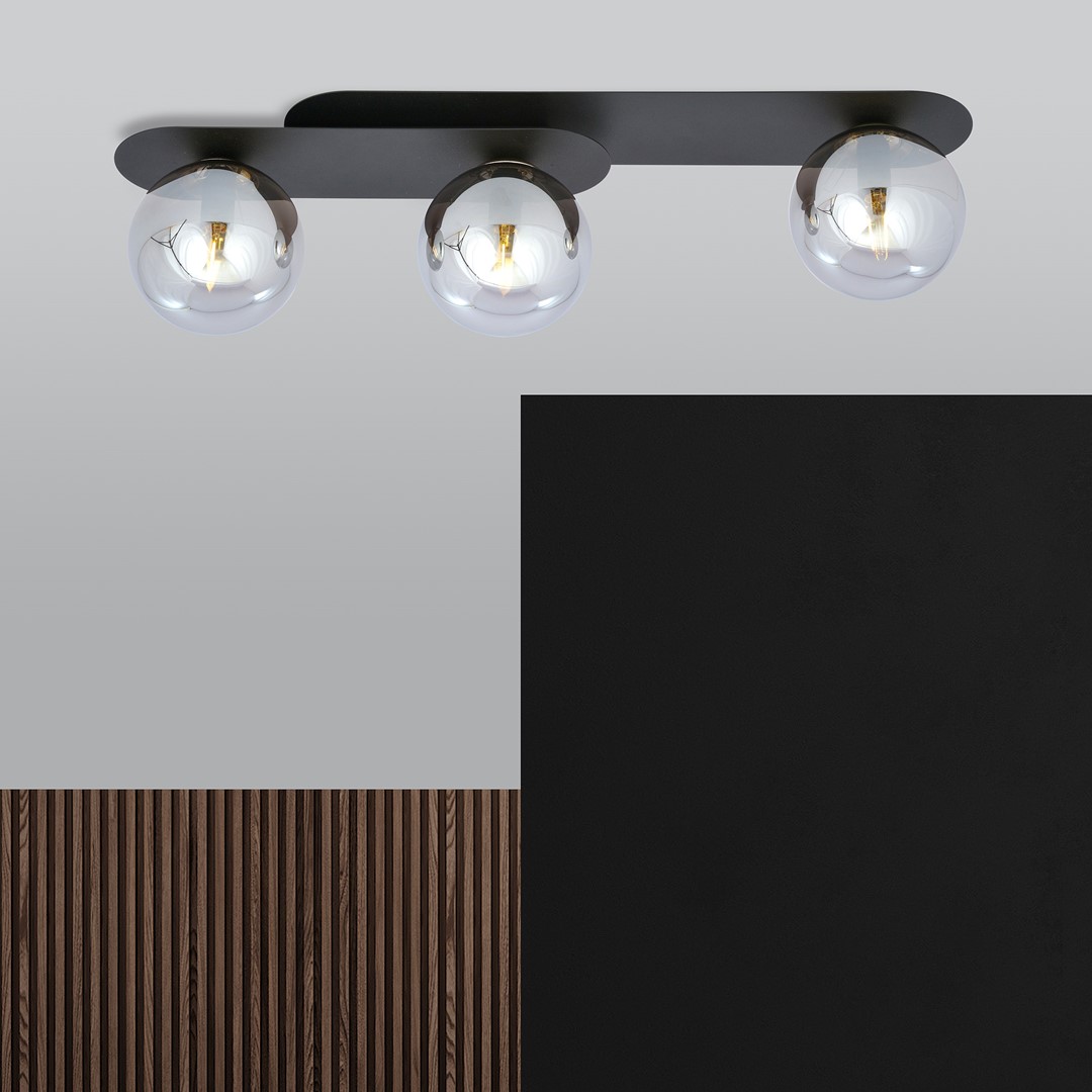 Plafondlamp Dienan Zwart Ø14 cm - Afbeelding 4
