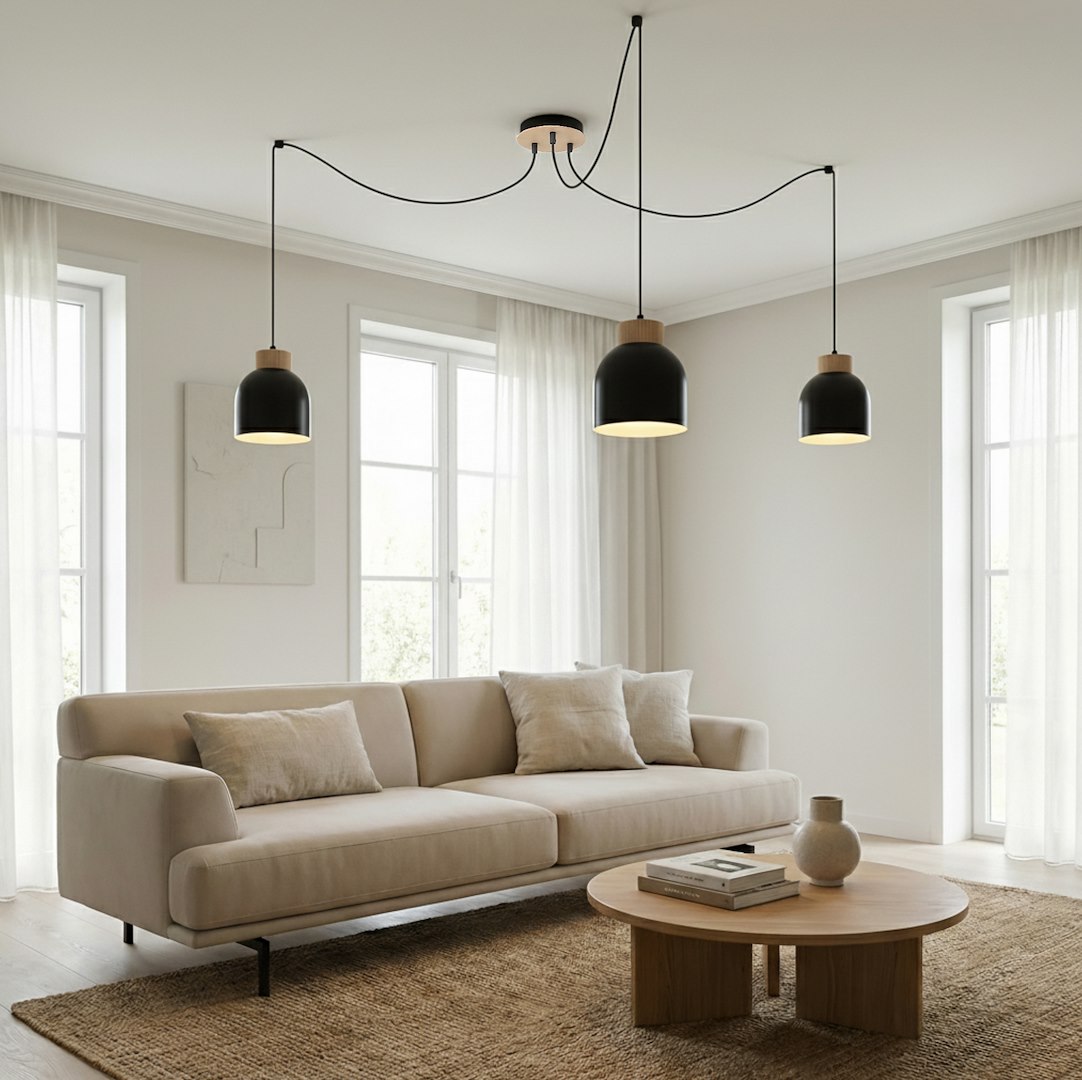Hanglamp Braalvena Zwart - Afbeelding 4