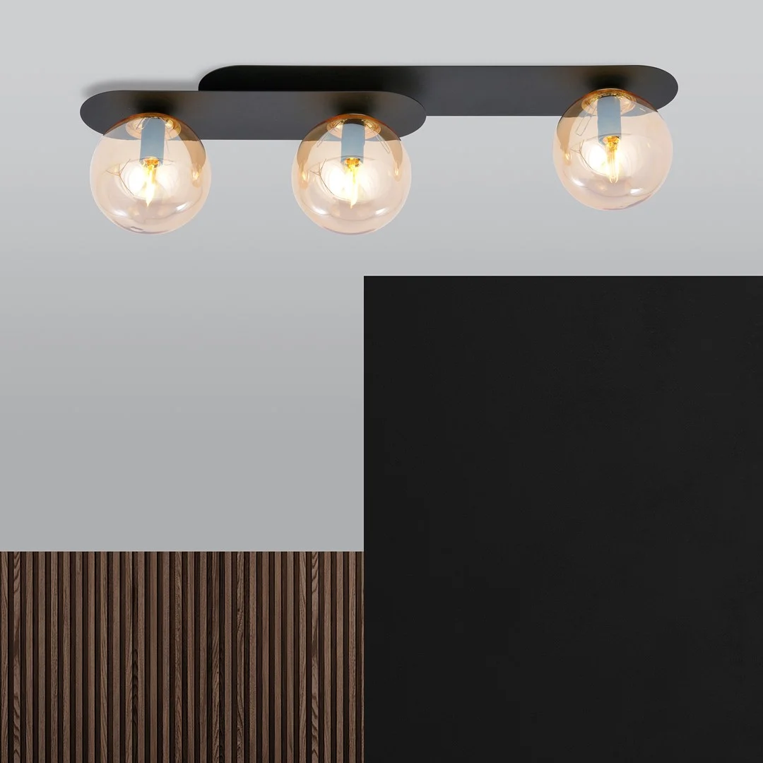Plafondlamp Nulve Zwart Ø14 cm - Afbeelding 4