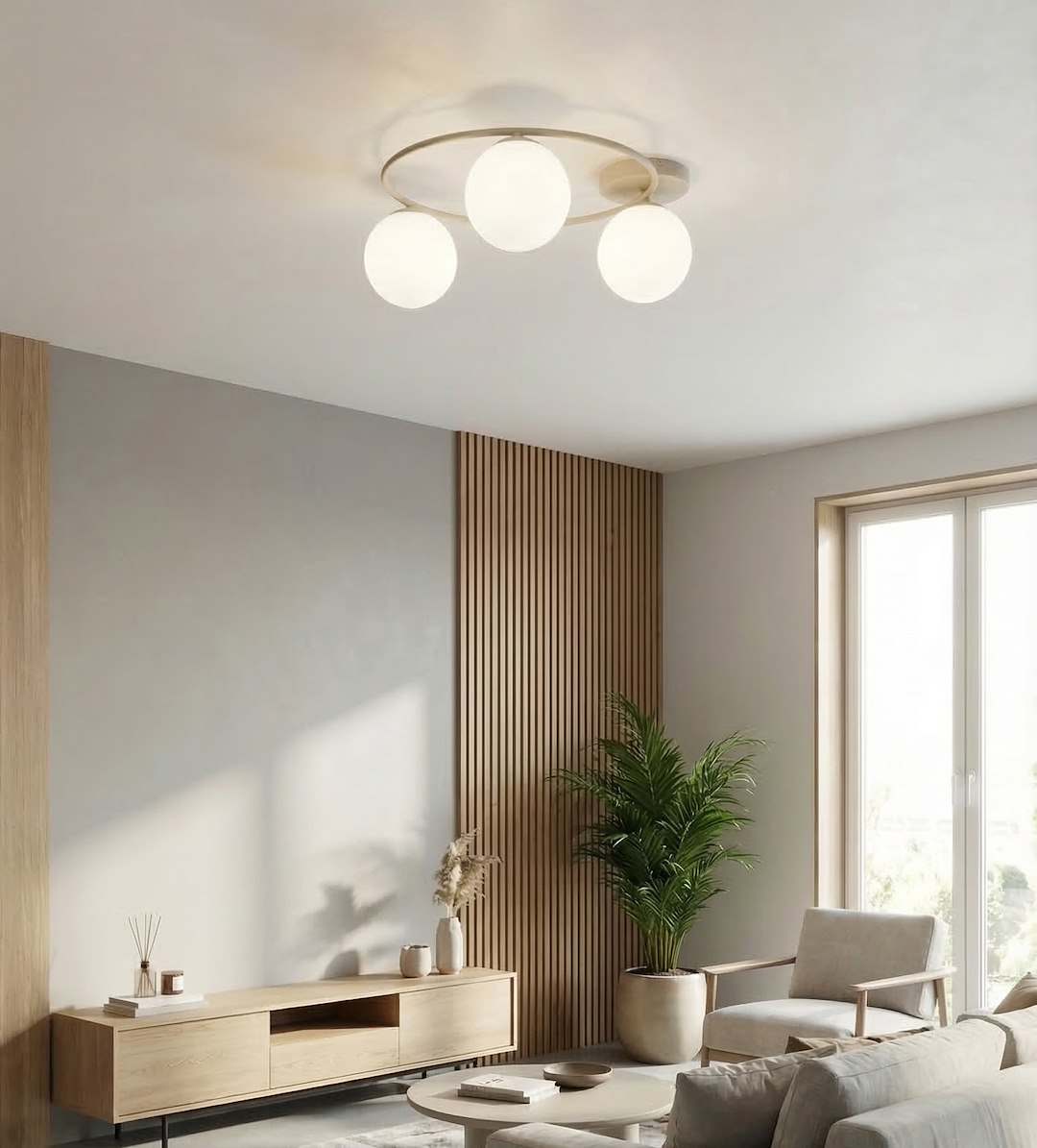 Plafondlamp Lierdoro Beige Ø14 cm - Afbeelding 4