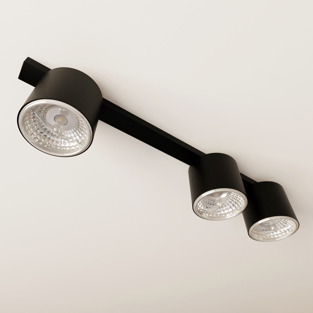 Plafondlamp Korrir Zwart - Afbeelding 4