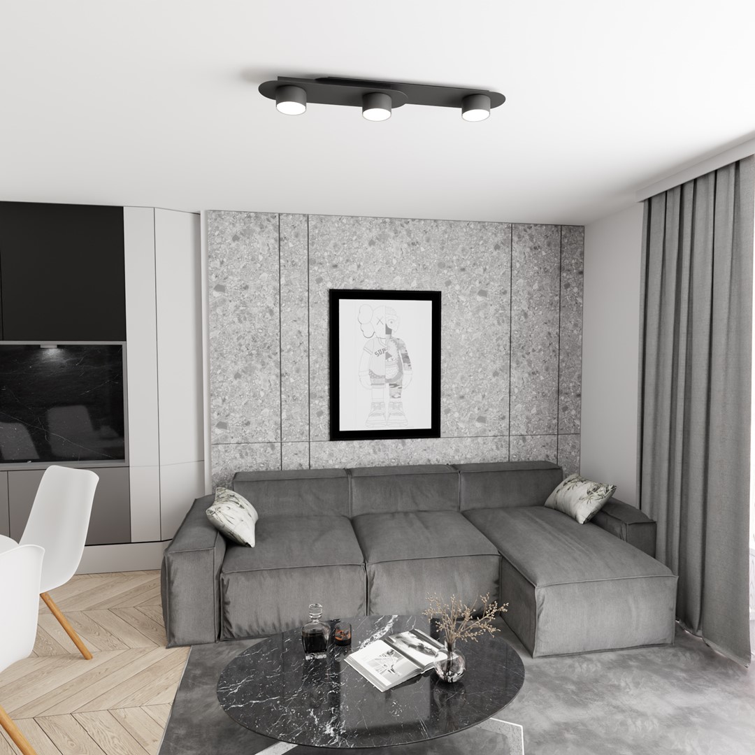 Plafondlamp Pimek Zwart - Afbeelding 4