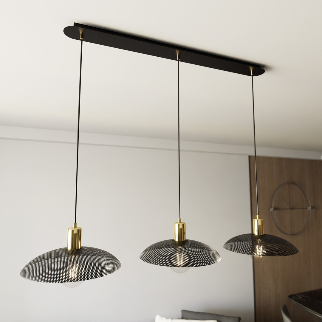 Kroonluchter Kardello Zwart Ø30 cm - Afbeelding 4