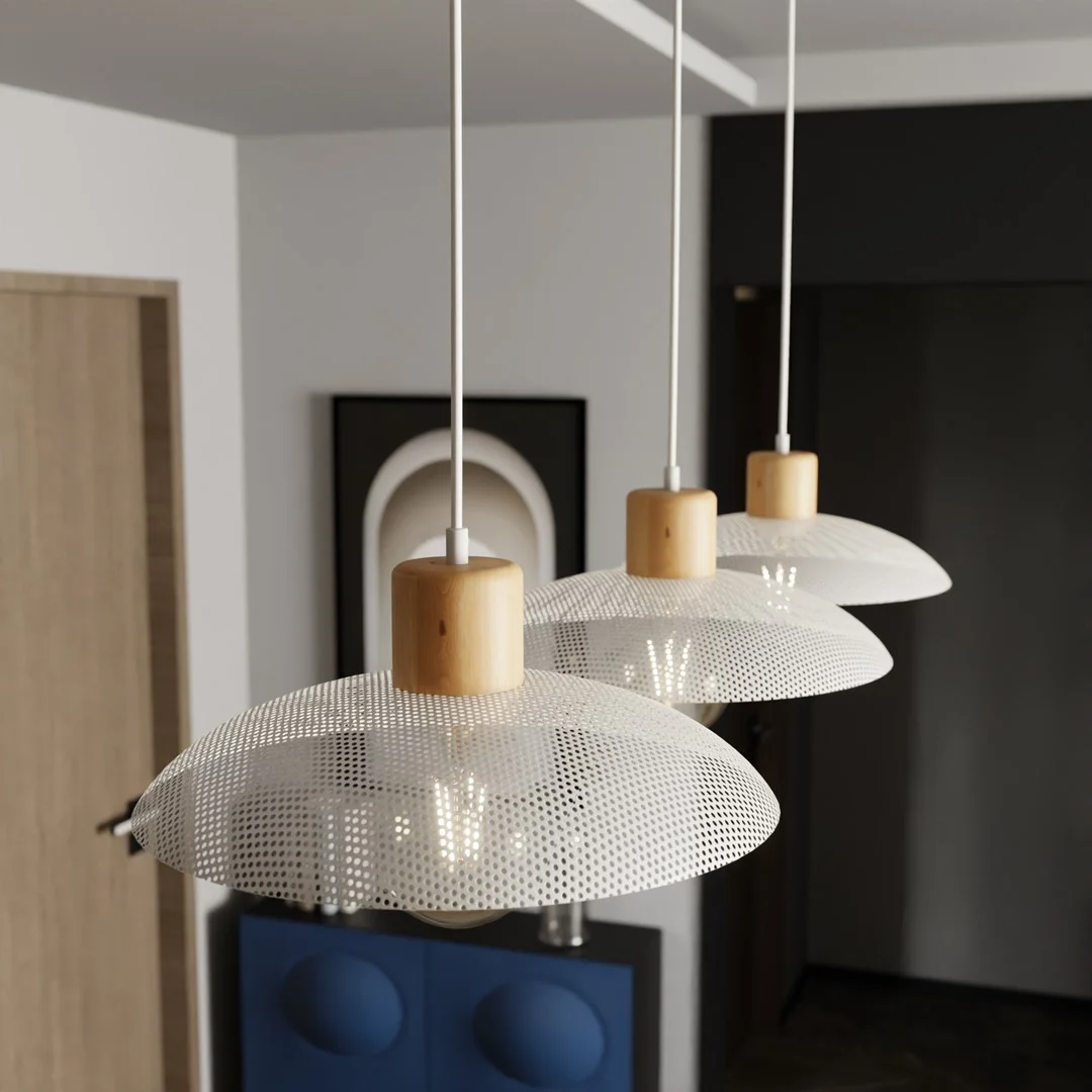 Kroonluchter Vaukona Wit Ø30 cm - Afbeelding 4