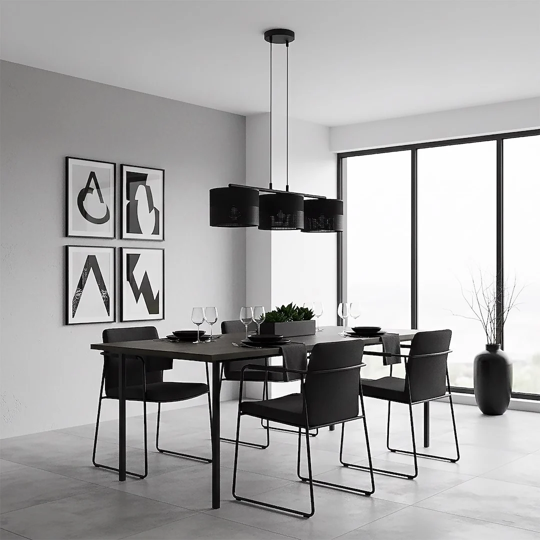 Hanglamp Fluvel Zwart Ø20 cm - Afbeelding 4