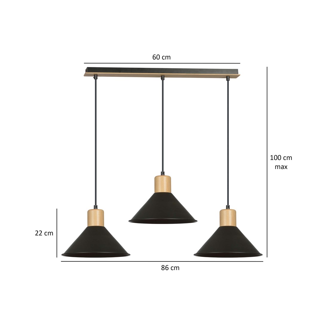 Hanglamp Moorrund Zwart - Afbeelding 4