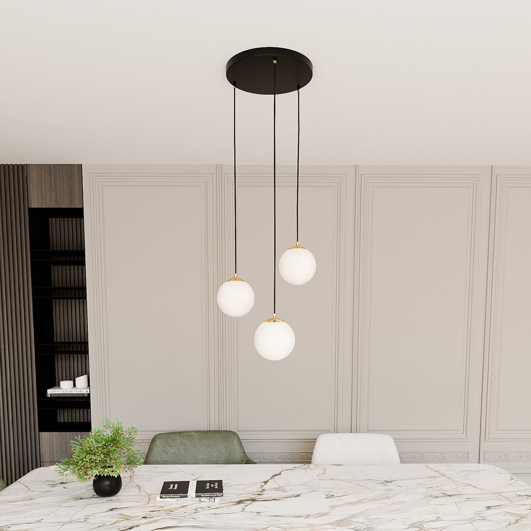 Hanglamp Melane Zwart Ø14 cm - Afbeelding 4