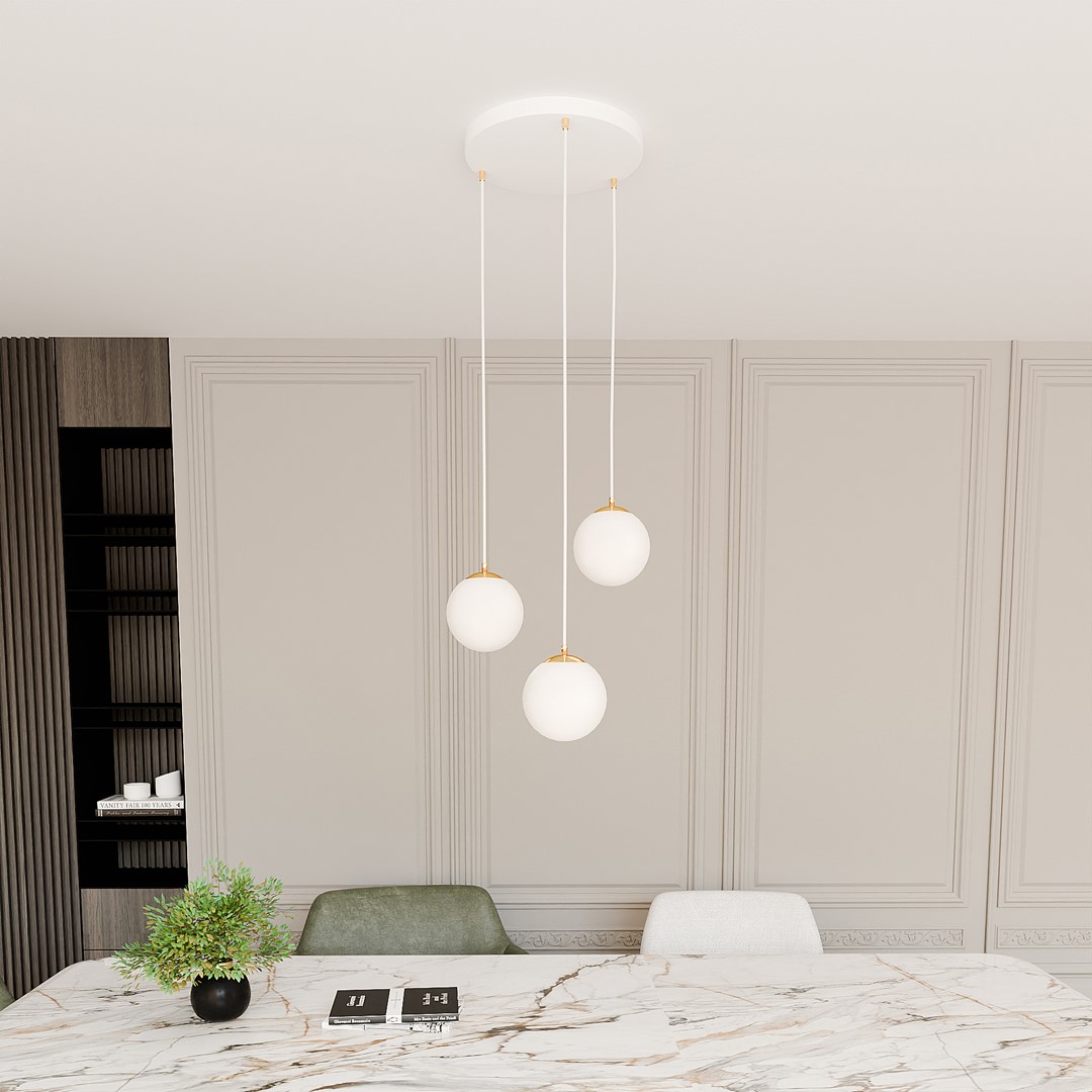 Hanglamp Noodis Wit Ø14 cm - Afbeelding 4
