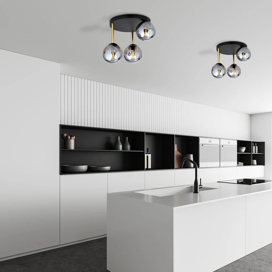 Plafondlamp Ritano Zwart Ø14 cm - Afbeelding 4
