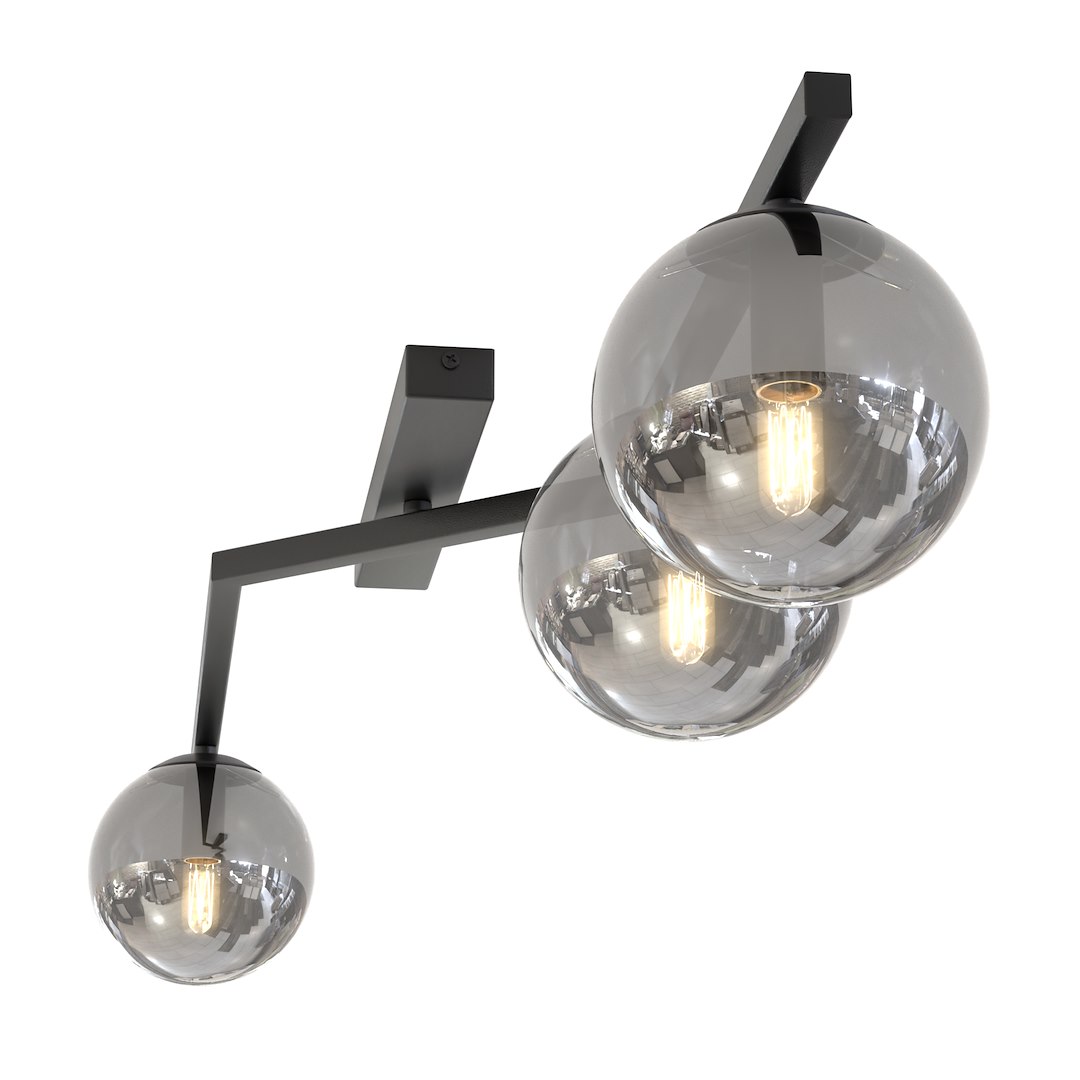 Plafondlamp Cirura Zwart Ø14 cm - Afbeelding 4