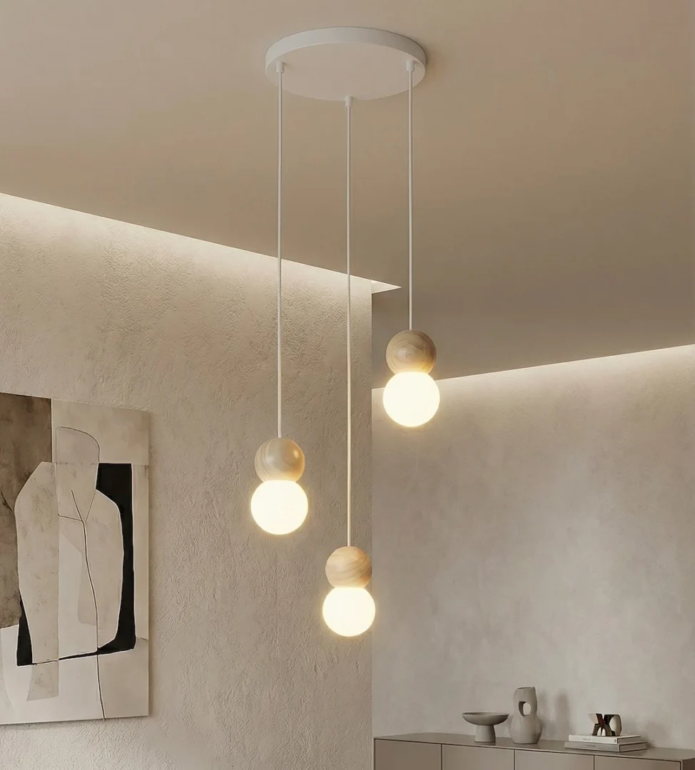 Hanglamp Cummero Wit Ø10 cm - Afbeelding 4