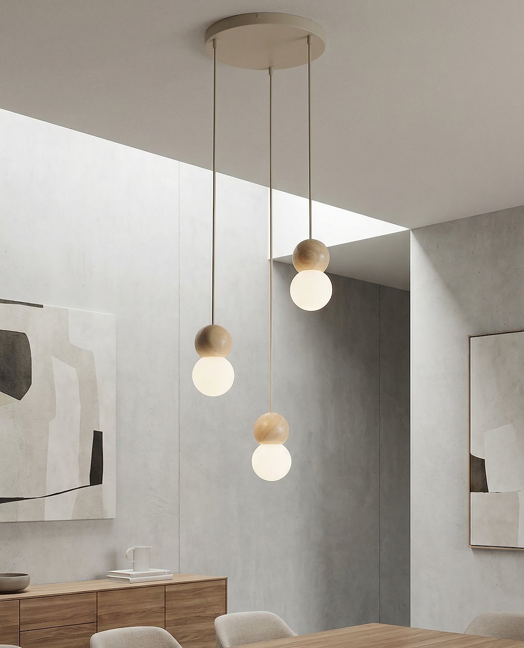 Hanglamp Kamir Beige Ø10 cm - Afbeelding 4