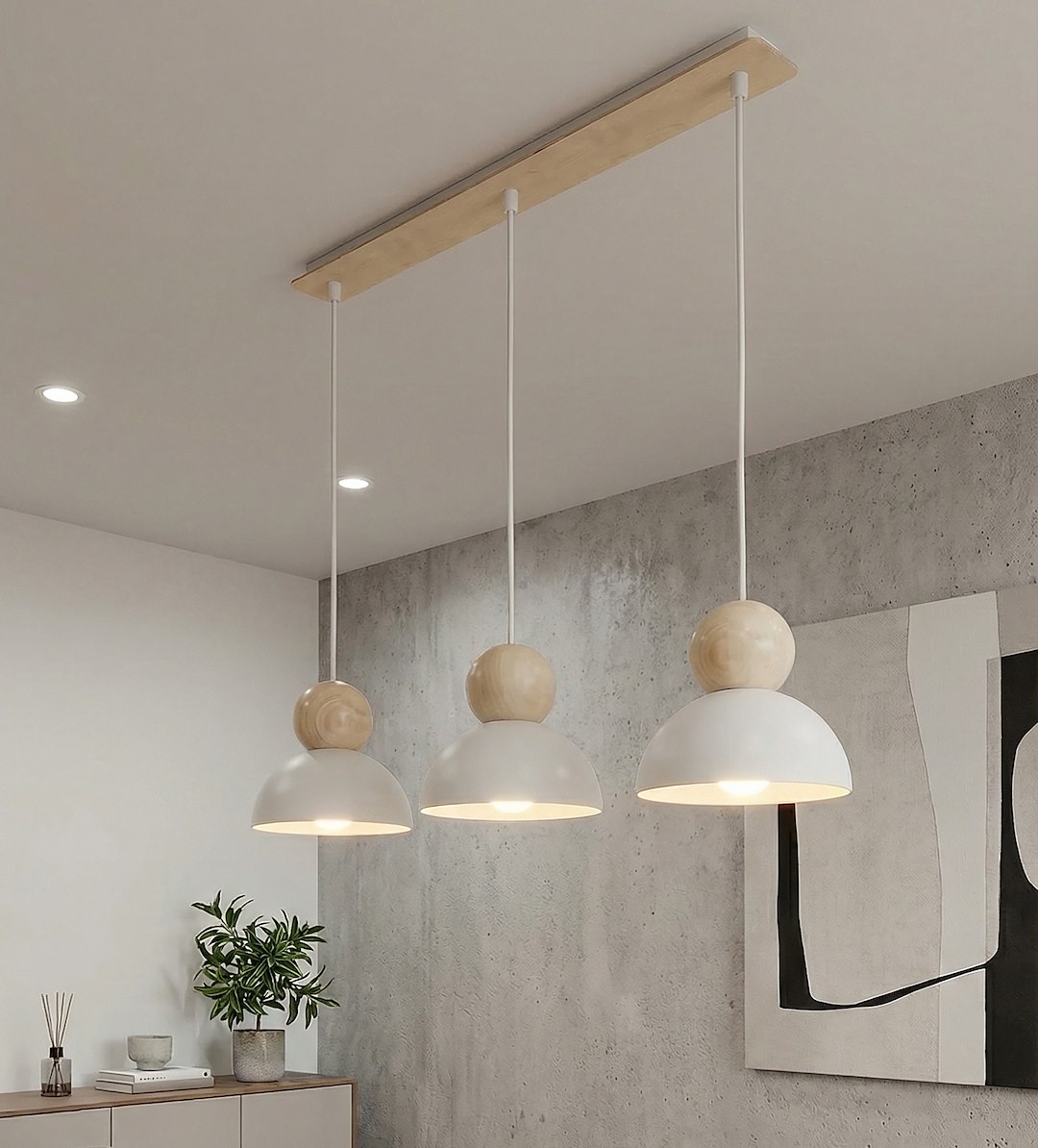 Hanglamp Beirdan Wit - Afbeelding 4