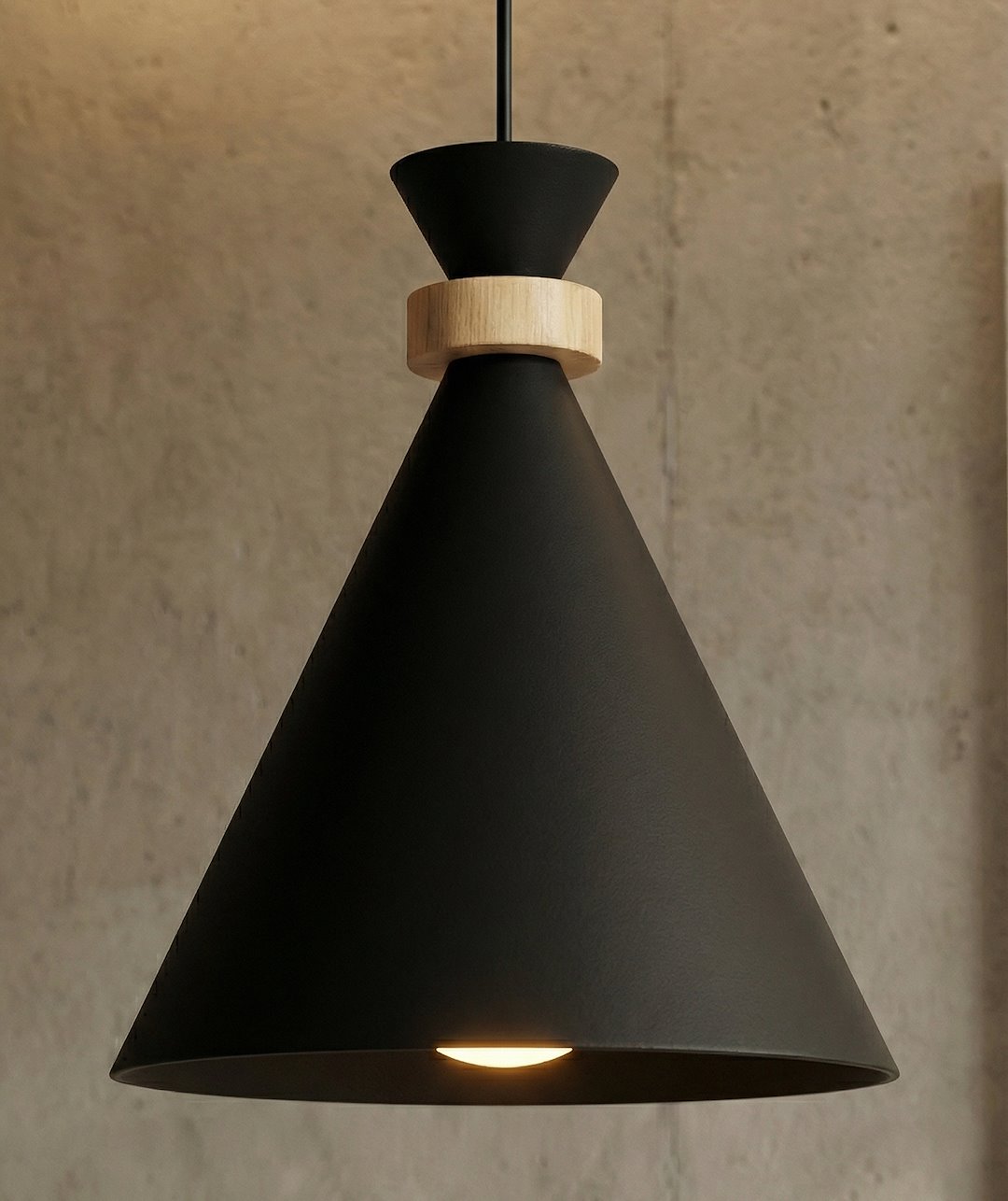 Hanglamp Ponik Zwart - Afbeelding 4