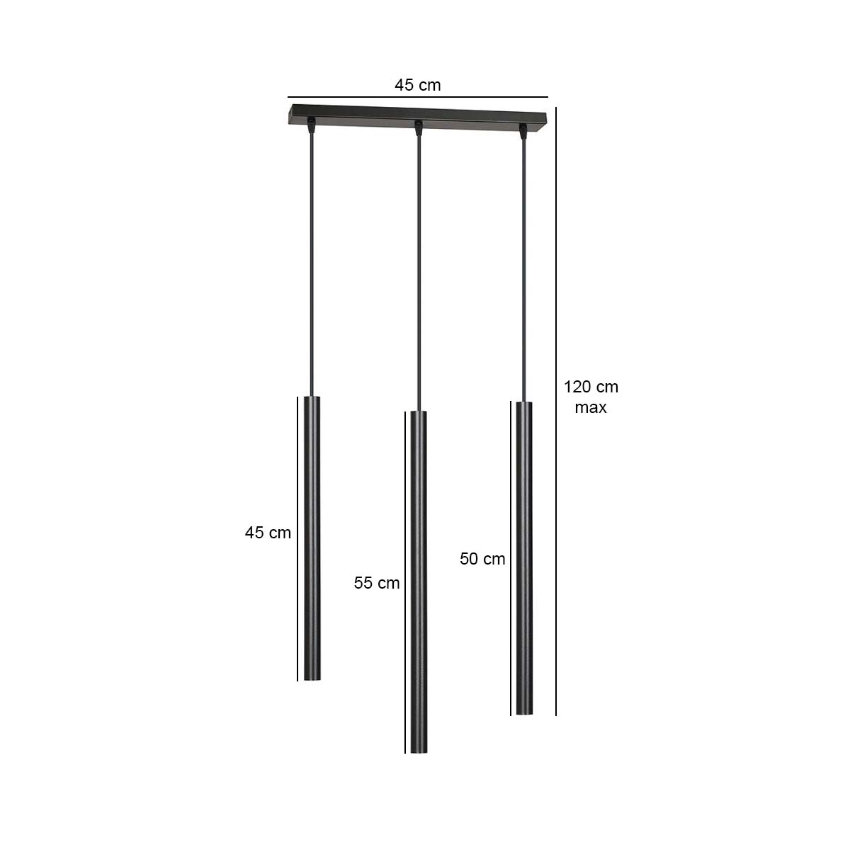 Hanglamp Jeilano Zwart - Afbeelding 4