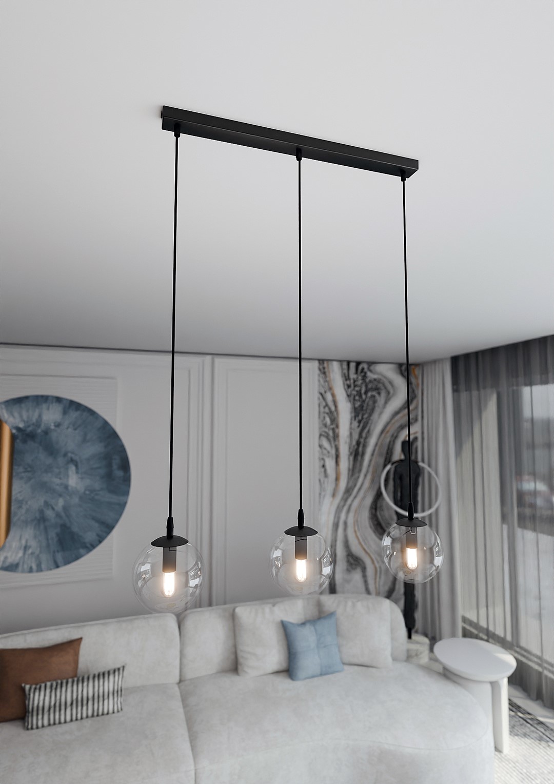 Hanglamp Rirny Zwart Ø14 cm - Afbeelding 4