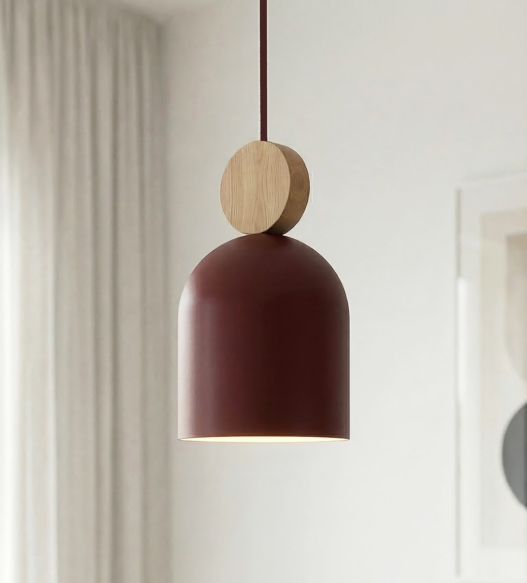 Hanglamp Peenu Bordeaux - Afbeelding 4