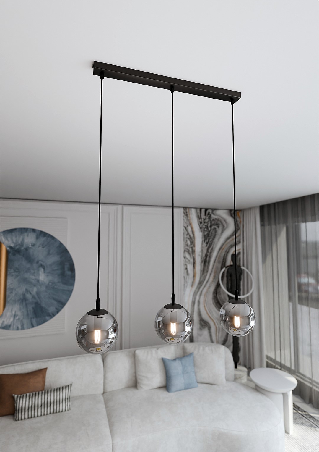 Hanglamp Girmer Zwart Ø14 cm - Afbeelding 4