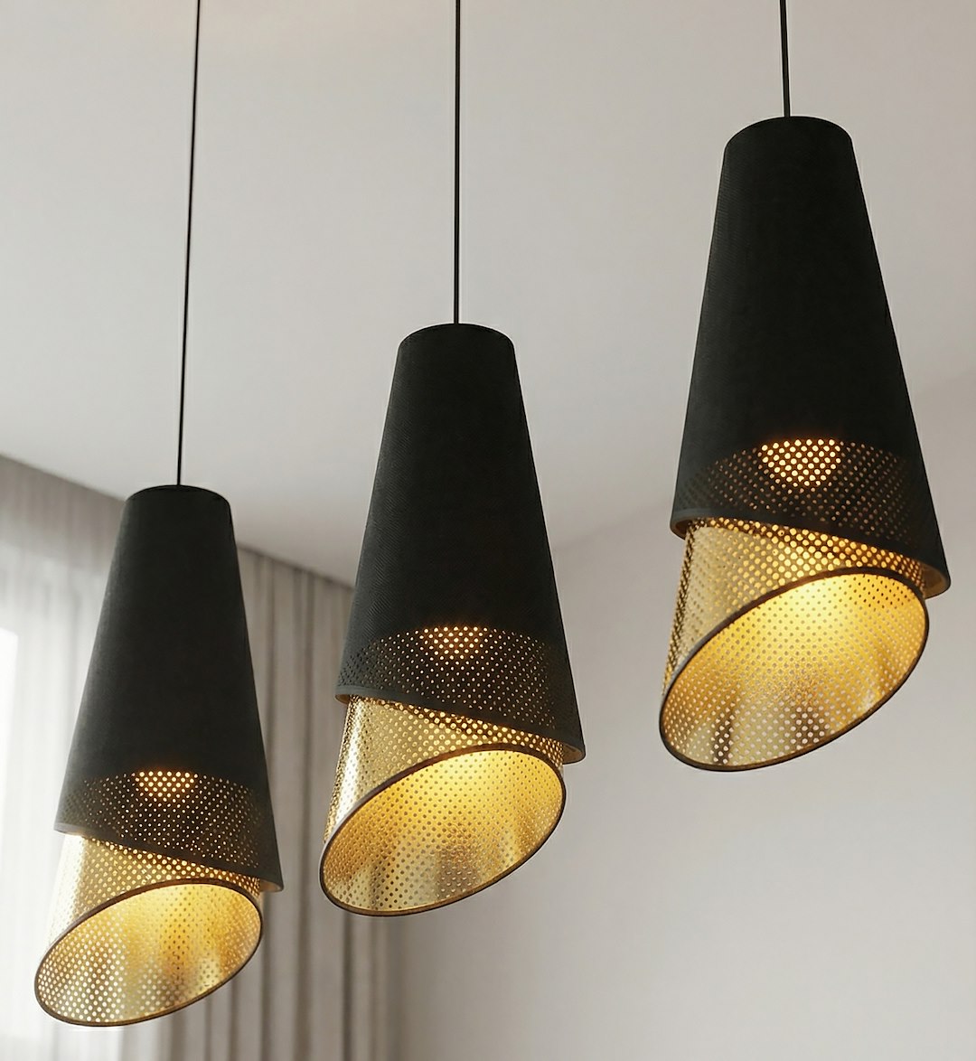 Hanglamp Nundine Zwart Ø20 cm - Afbeelding 4