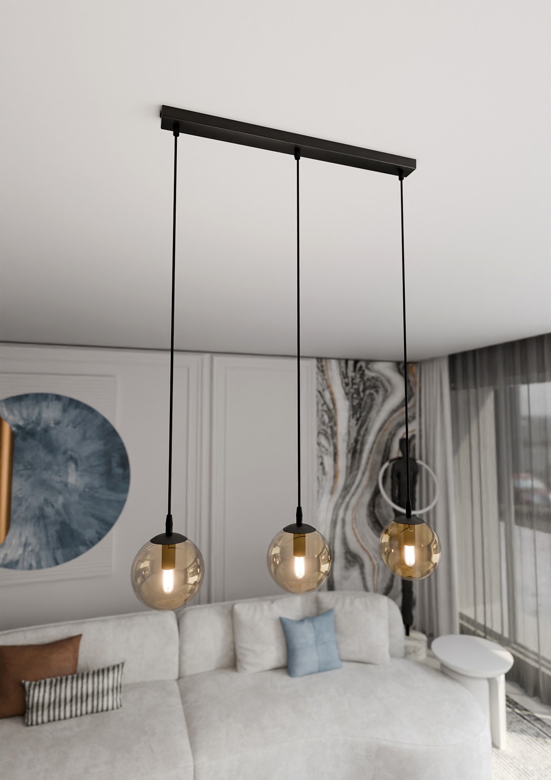 Hanglamp Skular Zwart Ø14 cm - Afbeelding 4