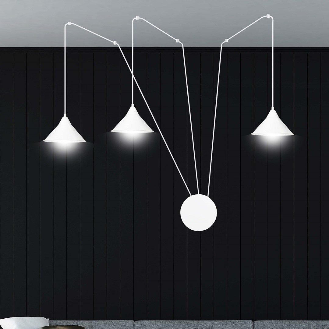 Hanglamp Prasse Wit - Afbeelding 5