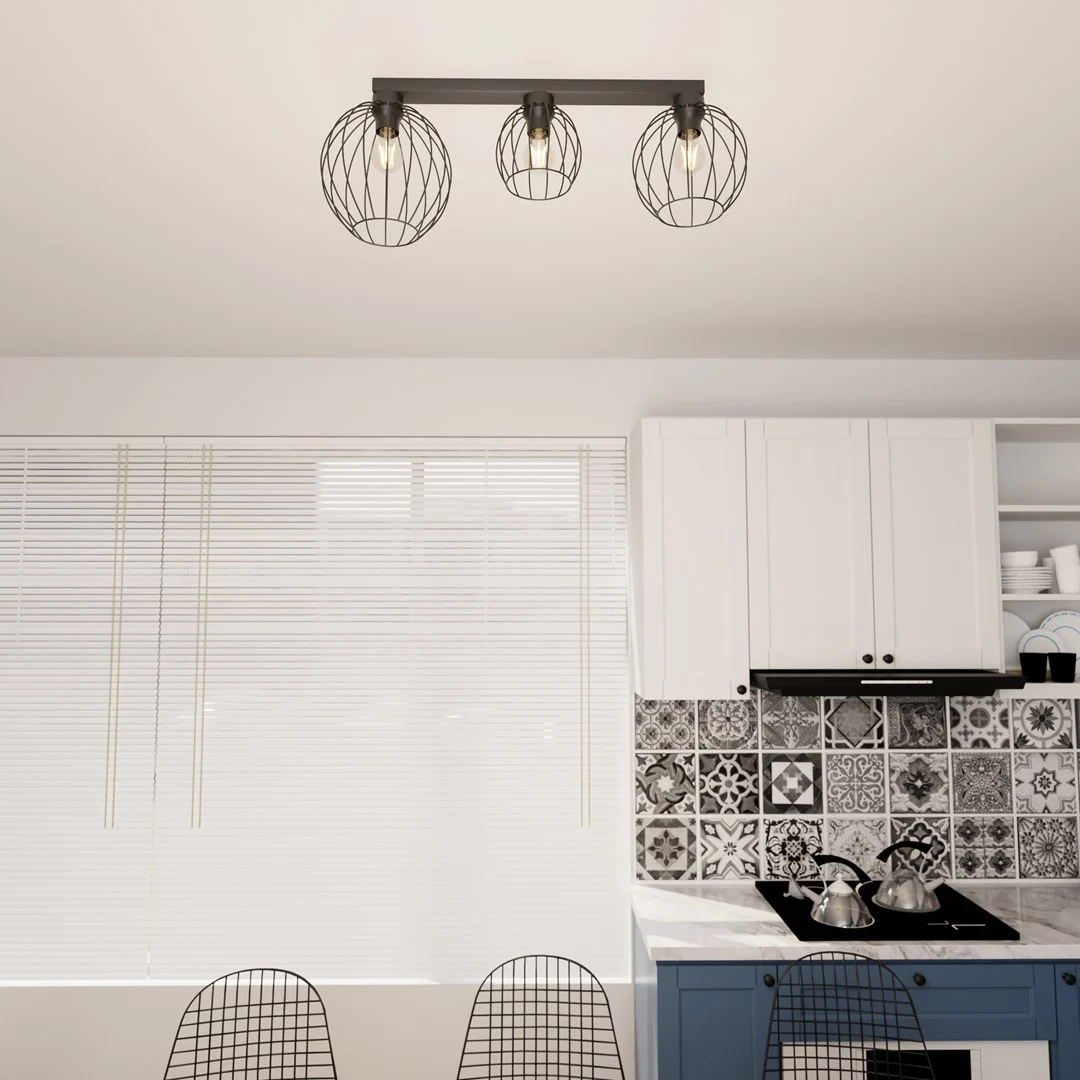 Plafondlamp Fansena Zwart Ø24 cm - Afbeelding 5