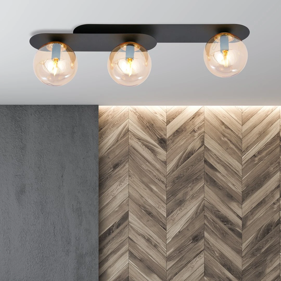 Plafondlamp Nulve Zwart Ø14 cm - Afbeelding 5