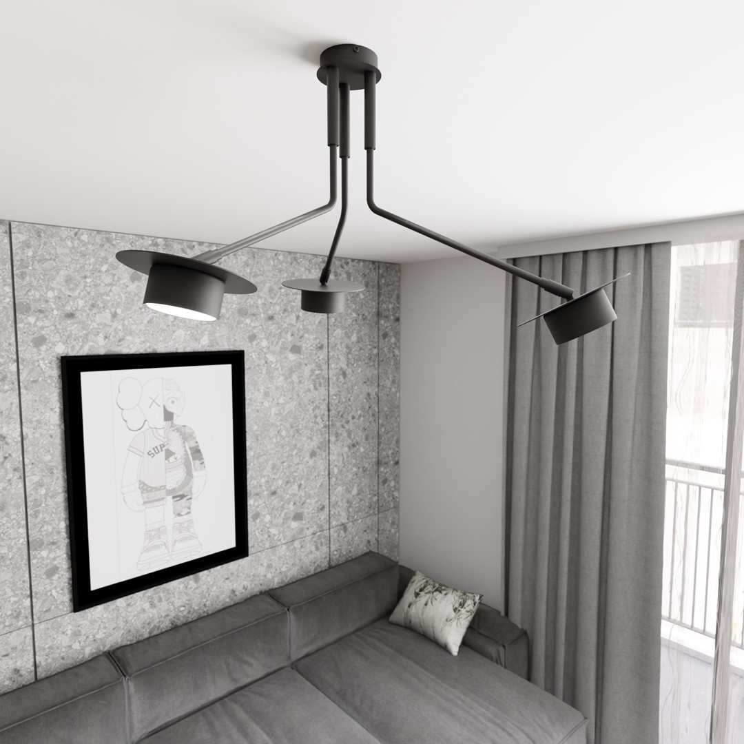 Plafondlamp Traamio Zwart - Afbeelding 5