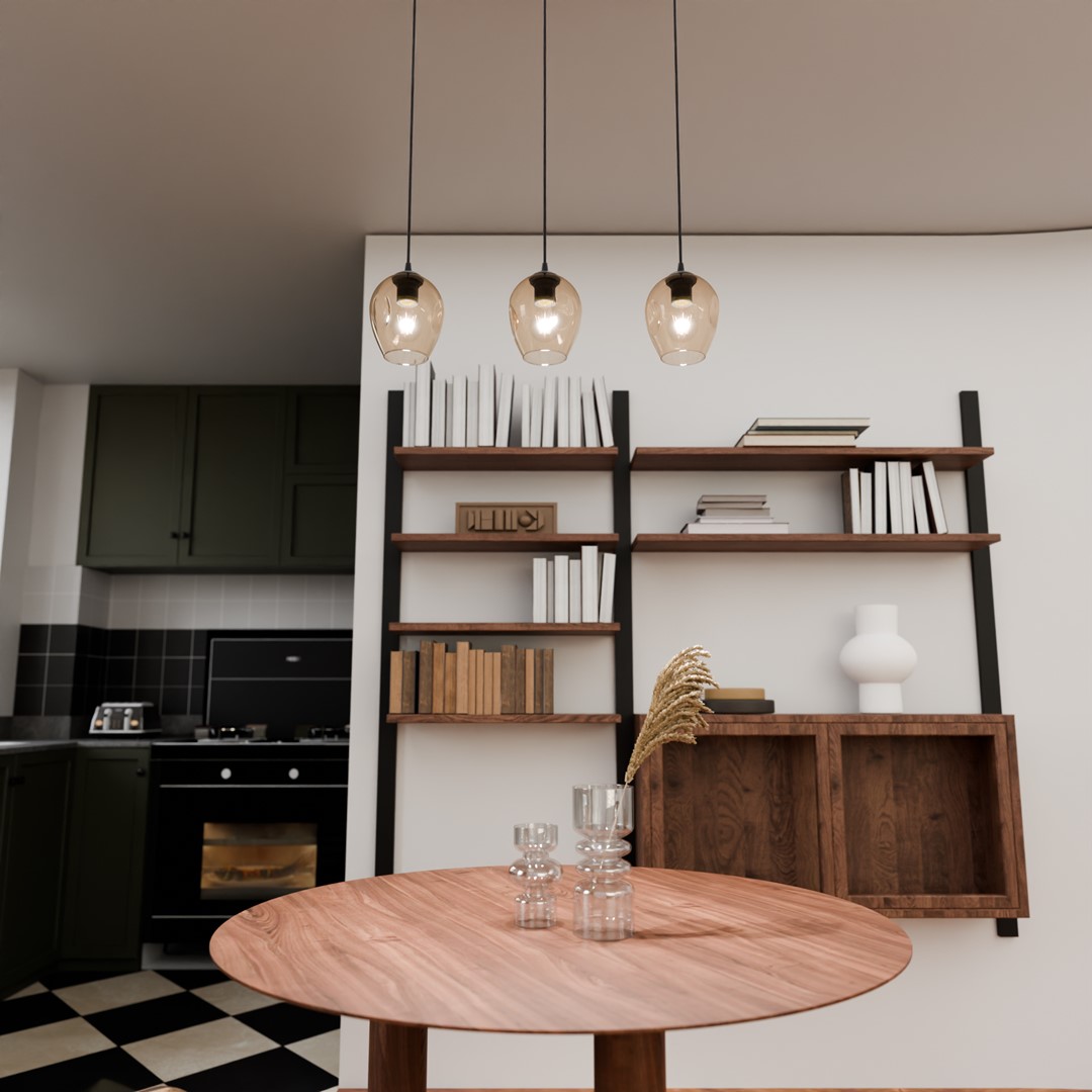 Hanglamp Dordogne Zwart Ø14 cm - Afbeelding 5