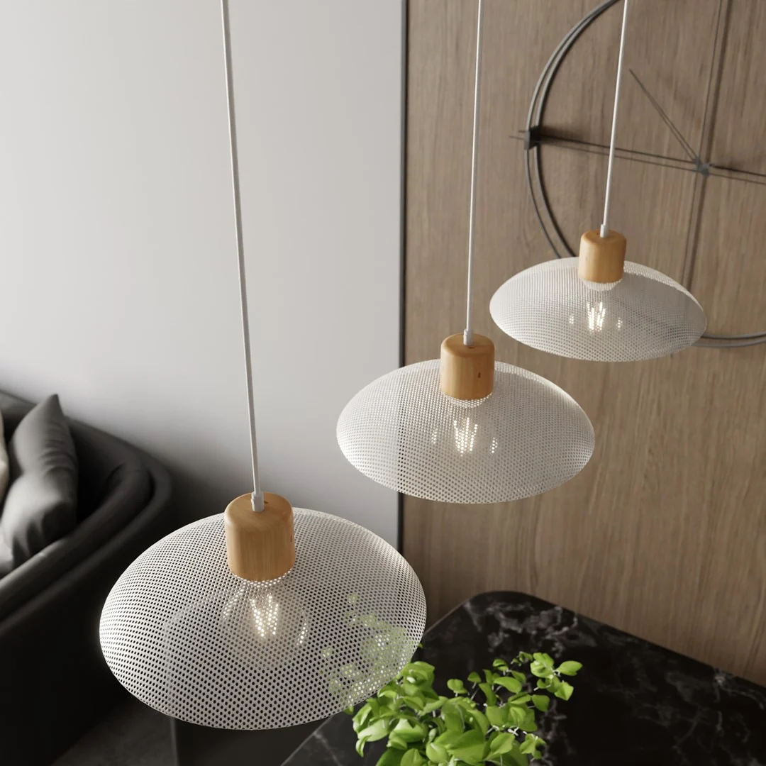 Kroonluchter Vaukona Wit Ø30 cm - Afbeelding 5